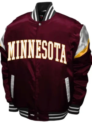 Minnesota Golden Gophers Power Maroon Satin Jacket