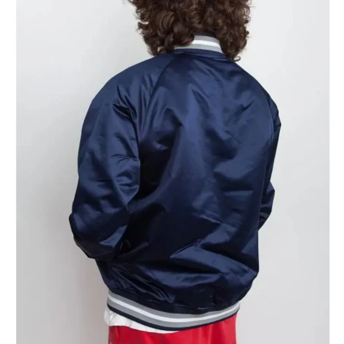 NY Yankees Baseball Navy Satin Jacket Sale