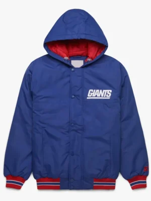 New York Giants Blue Hooded Jacket