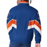 New York Knicks Captain Royal Varsity Satin Jacket Sale
