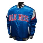 Ole Miss Rebels Power Powder Blue Satin Jacket