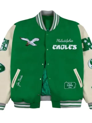 Philadelphia Eagles Go Birds Letterman Jacket
