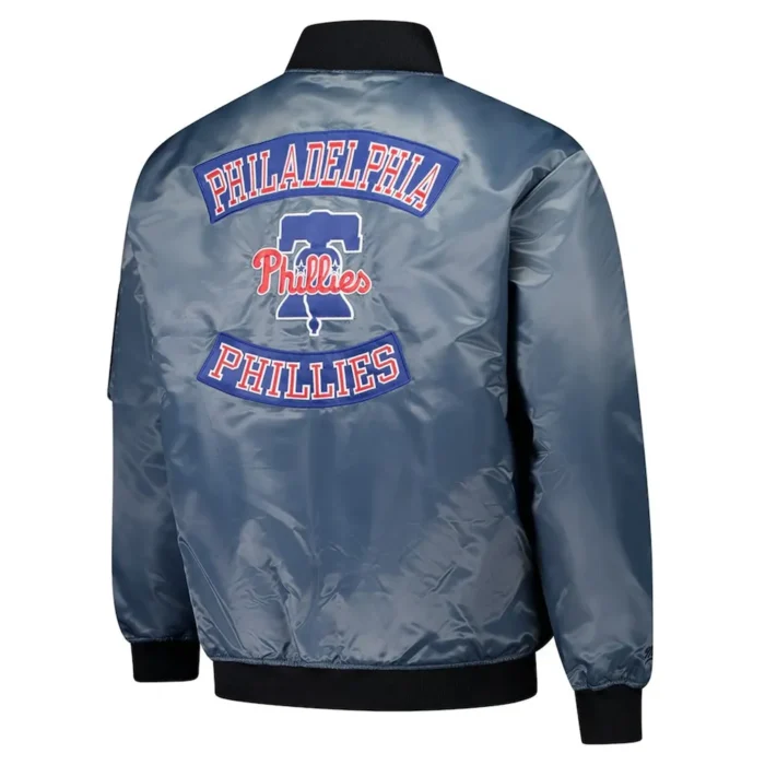 Philadelphia Phillies Charcoal Bomber Full-Zip Jacket Sale