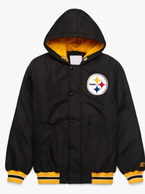 Pittsburgh Steelers Black Hooded Jacket