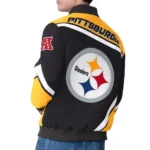 Pittsburgh Steelers Maximum Racing Black Jacket Sale