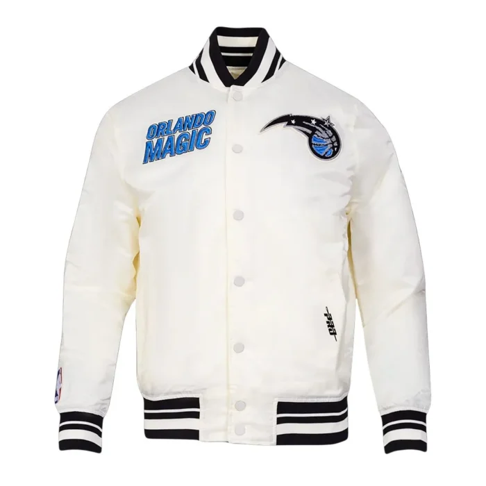 Retro Orlando Magic Classic Rib Satin Jacket