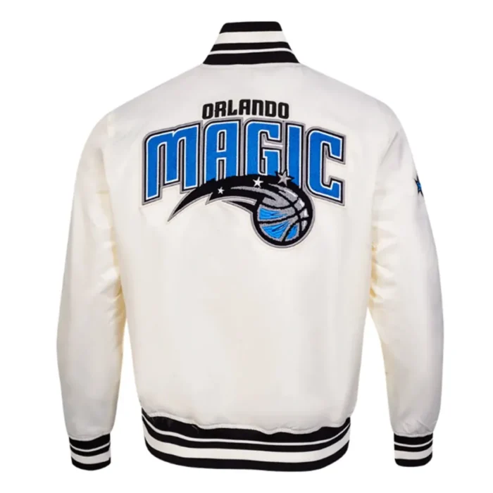 Retro Orlando Magic Classic Rib Satin Jacket Sale