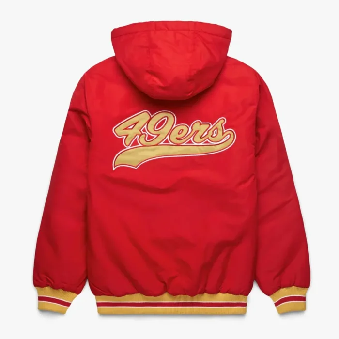 San Francisco 49ers Red Hooded Jacket Sale