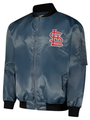 St. Louis Cardinals Charcoal Bomber Full-Zip Jacket