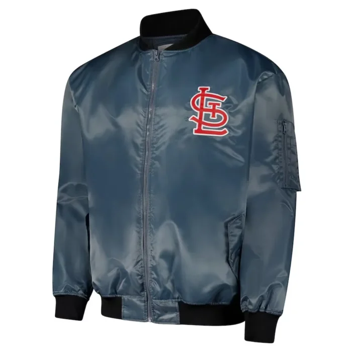 St. Louis Cardinals Charcoal Bomber Full-Zip Jacket