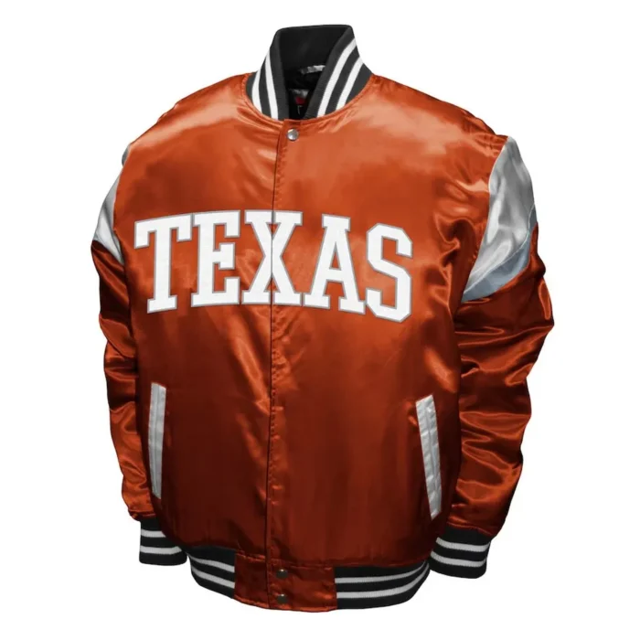 Texas Longhorns Power Burnt Orange Satin Jacket