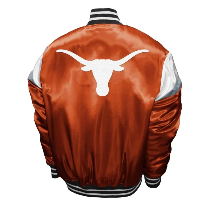 Texas Longhorns Power Burnt Orange Satin Jacket Sale