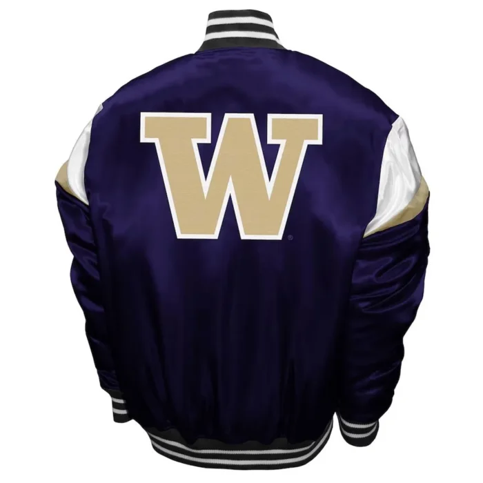 Washington Huskies Power Purple Satin Jacket Sale