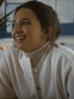 Arianna Rivas A Working Man 2025 White Wool Jacket