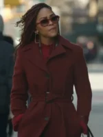 Camille Parks Harlem S01 Wool Maroon Trench Coat