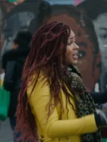 Camille Parks Harlem Season 01 Yellow Biker Jacket