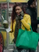 Camille Parks Season 01 Yellow Biker Leather Jacket