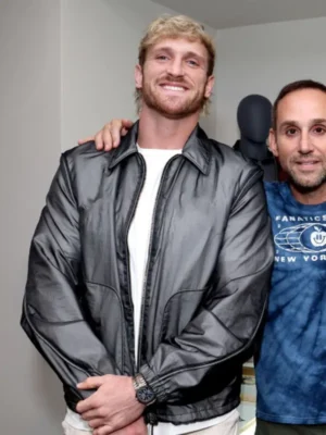 American Wrestler Logan Paul Grey Polyester Jacket