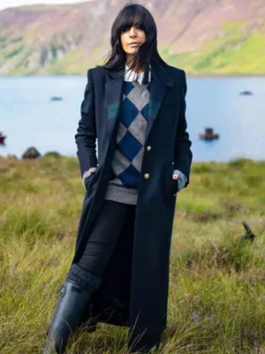 Claudia Winkleman The Traitors UK Blue Coat