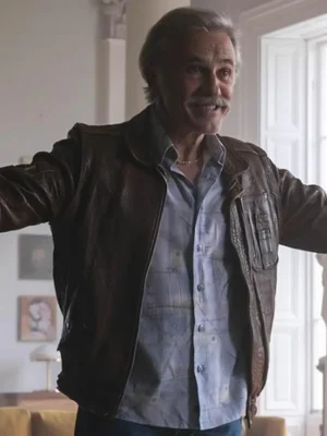 Danny Dolinski Old Guy Distressed Brown Leather Jacket