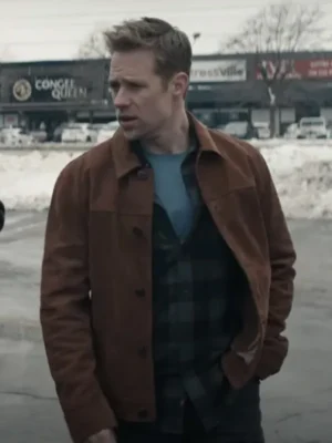 David O’Donnell Reacher S02 Men Brown Suede Jacket