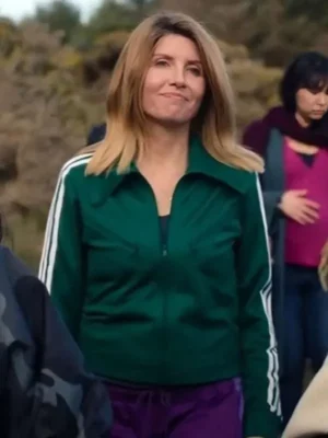 Eva Garvey Bad Sisters Fleece Green Track Jacket