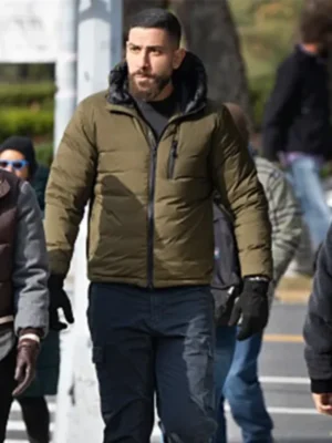 FBI S07 Zeeko Zaki Green Puffer Parachute Jacket