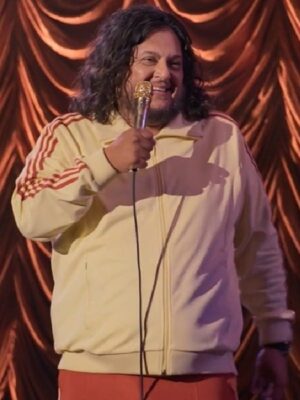 Felipe Esparza Raging Fool Track Fleece Cream Jacket