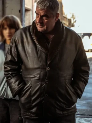 Frank Lammers Ferry 2 Shearling Black Leather Jacket