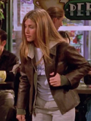 Friends S06 Jennifer Aniston Brown Leather Jacket