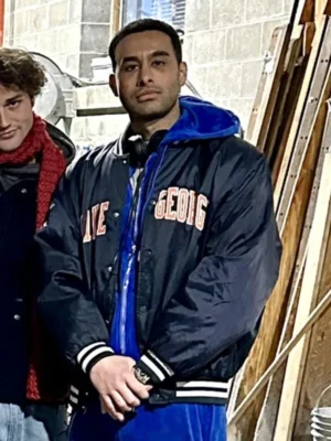 Hamid Antonio Castro Lake George Men Black Bomber Jacket