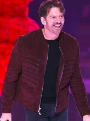 Harry Connick Jr. Super Bowl 2025 Pregame Maroon Jacket
