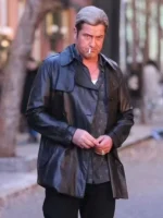 In the Hand of Dante Gerard Butler Men Black Leather Jacket