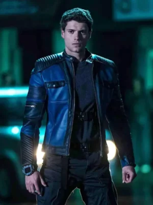 Jace Norman Henry Danger The Movie Blue Leather Jacket