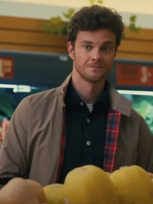 Jack Quaid Companion 2025 Beige Jacket