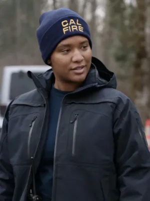 Jules-Latimer-Fire-Country-Series-S01-Eve-Edwards-Black-Hooded-Jacket