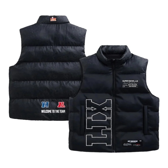 Kristin Juszczyk Super Bowl LIX Black Vest