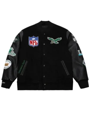 NFL Philadelphia Eagles Black Bomber Jacket