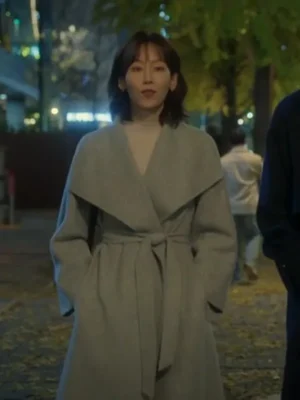 No In-ji The Trunk Tv Series Grey Wool Coat