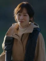 No In-ji The Trunk Tv Series Hooded Beige Coat