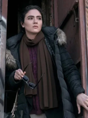 Noor The Night Agent Parka Puffer Black Hooded Jacket