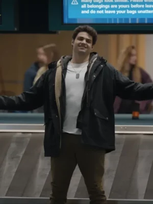 Owen Hendricks The Recruit S02 Black Cotton Hooded Jacket