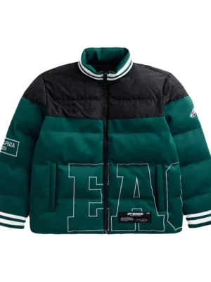 Philadelphia Eagles Team Green & Black Puffer Jacket