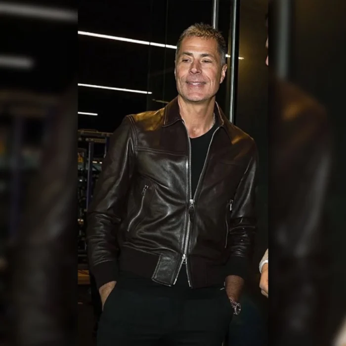 Rob Pelinka Black Leather Jacket Sale