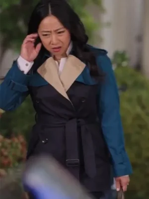 Ruby Laid Tv Series Black and Blue Women Coat