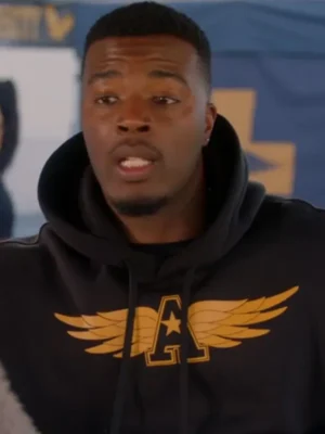 Spencer James All American S06 Black Fleece Hooded Jacket