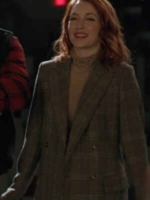 The Wish Swap 2025 Emily Tennant Grey Plaid Blazer