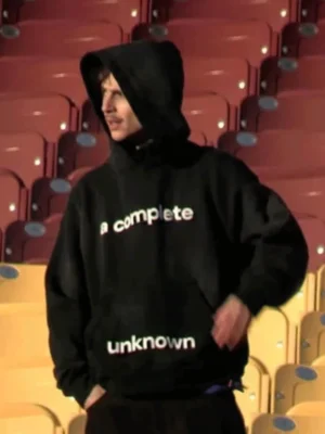 Timothée Chalamet 2024 A Complete Unknown Black Hoodie