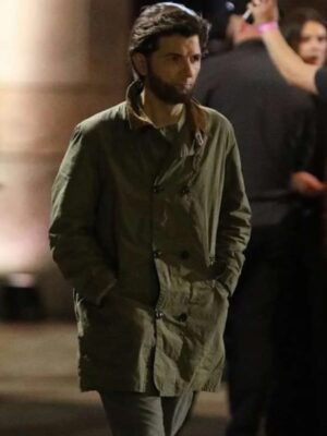 Adam Scott Madame Web Green Cotton Coat