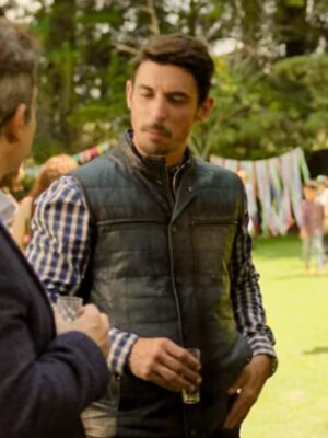 Agustín Mejía El Charro The Accident Black Leather Vest